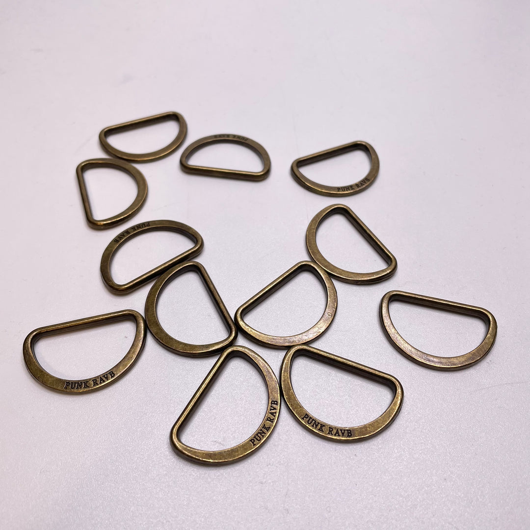 D Rings Notions - Dark Gold - 6 Pack