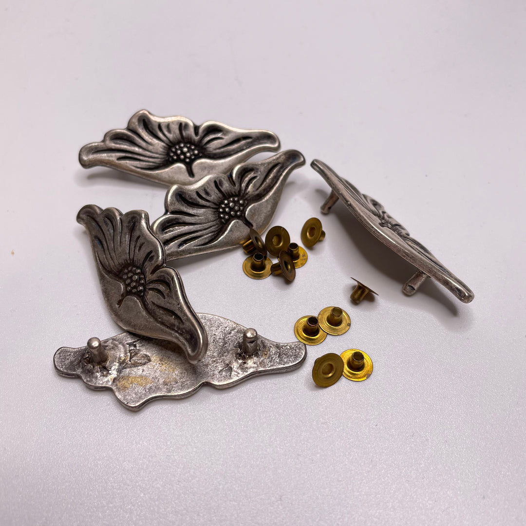 Decorative Leather Rivets Notions - Silver/Gold - 5 Pack