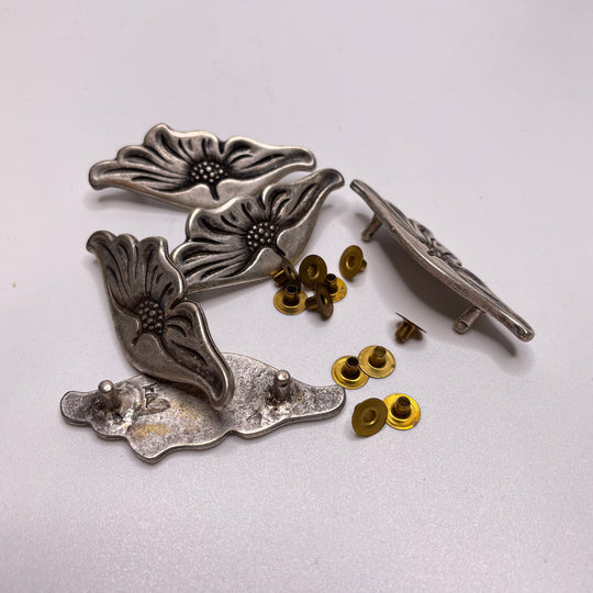 Decorative Leather Rivets Notions - Silver/Gold - 5 Pack