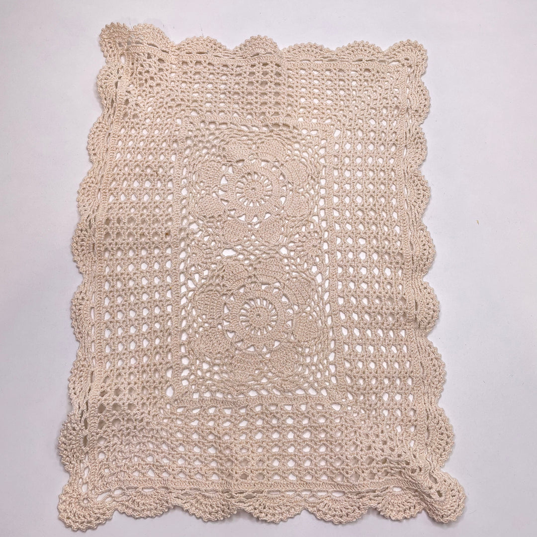 Vintage Doilie Applique - Cream - Individual