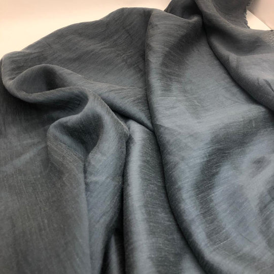Heated Thunder Cloud Grey - Cotton Chiffon - 4.50M Bundle - FABCYCLE Deadstock and Sustainble Fabrics and Sewing Supplies (4566773858417)