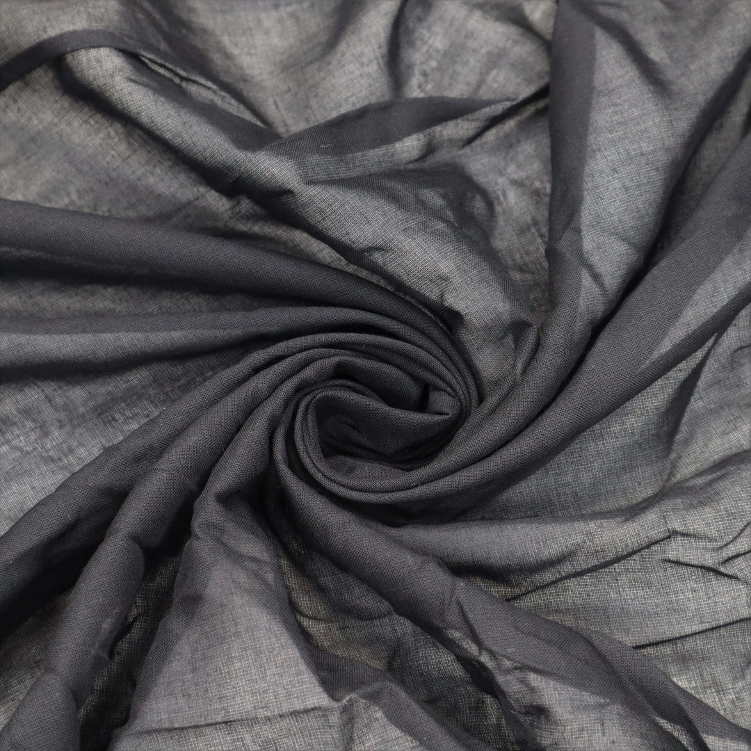 Black Widow - Cotton Woven - Black - 1.2M Bundle - FABCYCLE Deadstock and Sustainble Fabrics and Sewing Supplies (4631608492145)