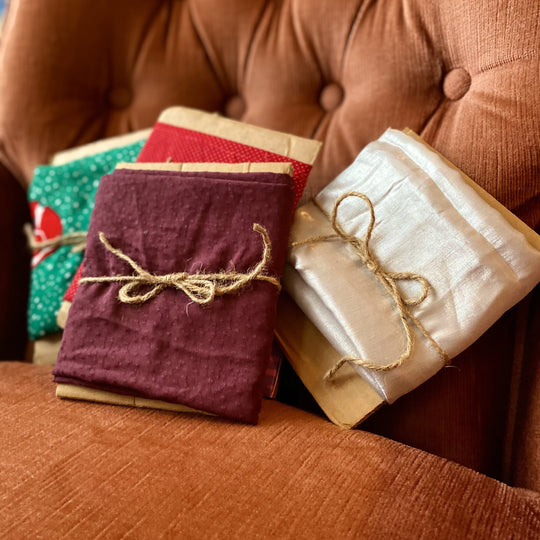 Mystery Furoshiki - Square Woven Bundles in size Small or Large - FABCYCLE Deadstock and Sustainble Fabrics and Sewing Supplies (4612856610929)