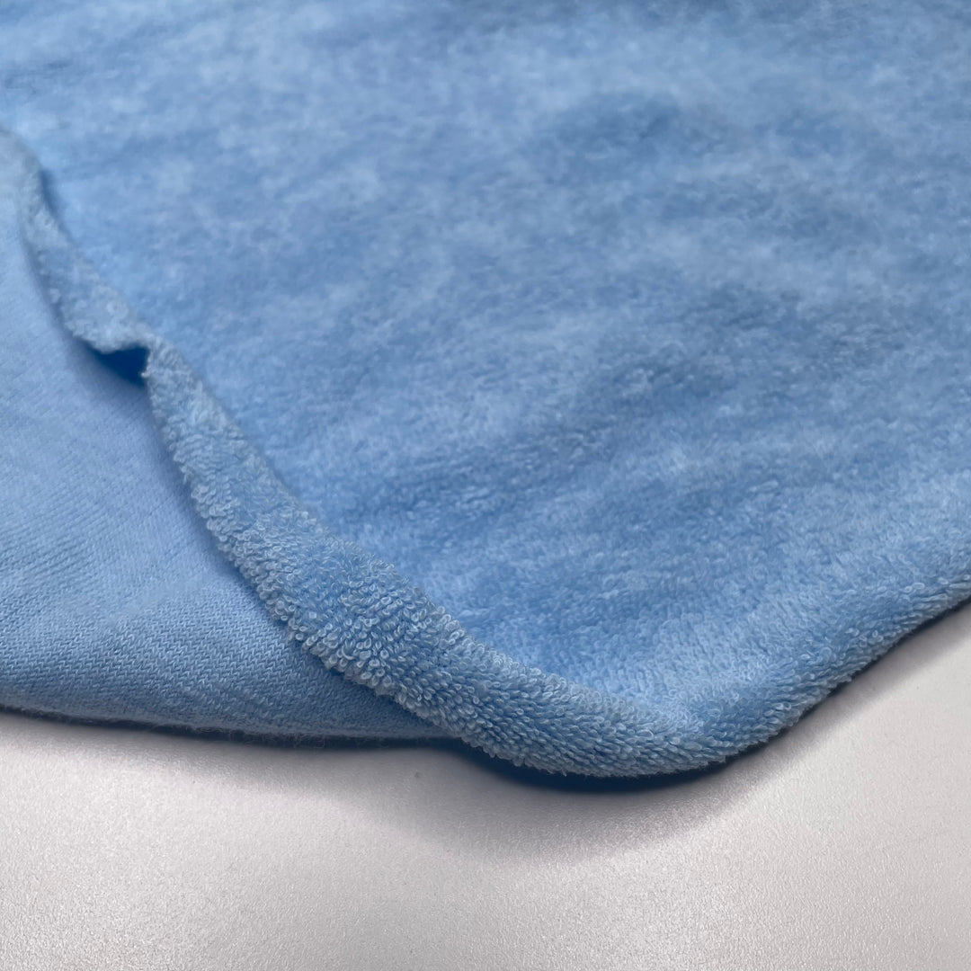 Hoody Wrap - Terry Towel Cotton Knit - Light Blue - 1.2M Bundle - FABCYCLE Deadstock and Sustainble Fabrics and Sewing Supplies (6621362028657)