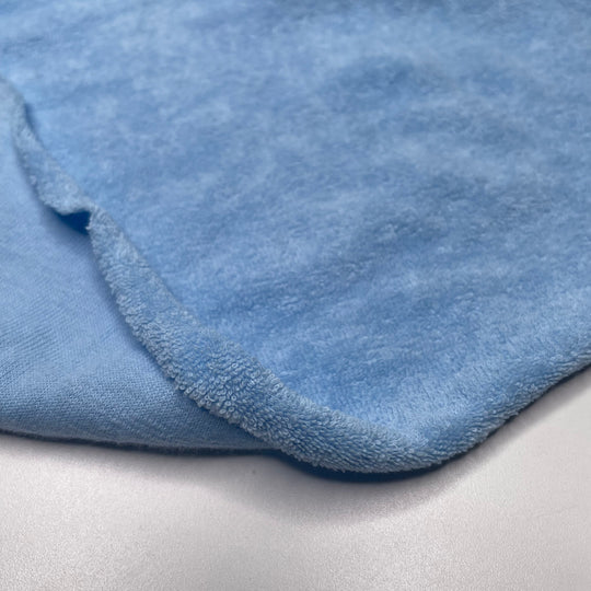 Hoody Wrap - Terry Towel Cotton Knit - Light Blue - 1.2M Bundle - FABCYCLE Deadstock and Sustainble Fabrics and Sewing Supplies (6621362028657)
