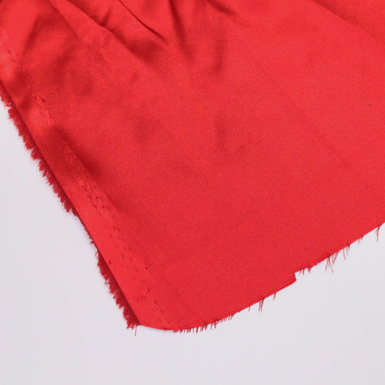 Wonder Woman Red - Polyester Satin Woven - Red - 1/2 Meter - FABCYCLE Deadstock and Sustainble Fabrics and Sewing Supplies (4634681737329)