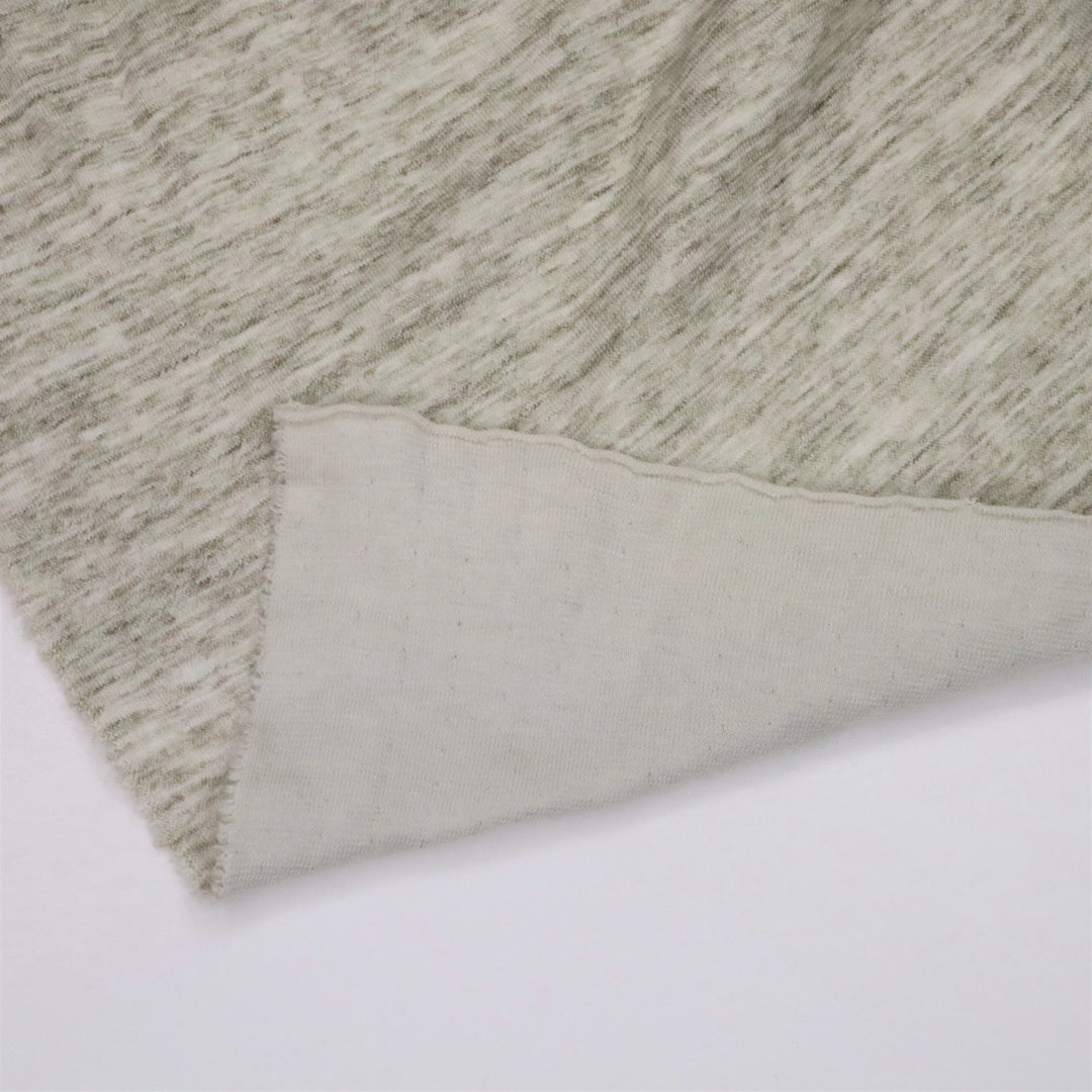 Barn Owl - Bamboo Cotton Spandex Knit - Green / Beige -  0.80M Bundle - FABCYCLE Deadstock and Sustainble Fabrics and Sewing Supplies (4635007123569)