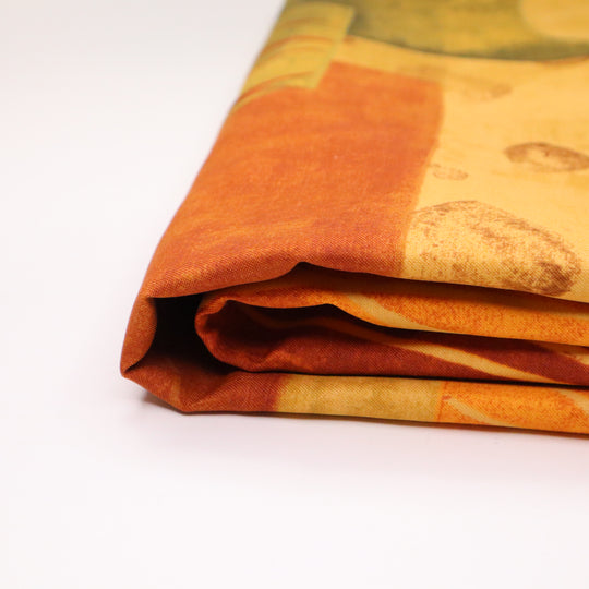 Sunset on the Farm - Polyester Woven - Red / Beige / Green - 1.50M Bundle - FABCYCLE Deadstock and Sustainble Fabrics and Sewing Supplies (4635003355249)