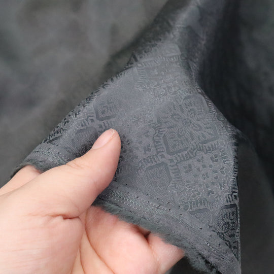 Dorian Gray - Rayon Viscose Woven - Grey - 1.1M Bundle - FABCYCLE Deadstock and Sustainble Fabrics and Sewing Supplies (4639033852017)