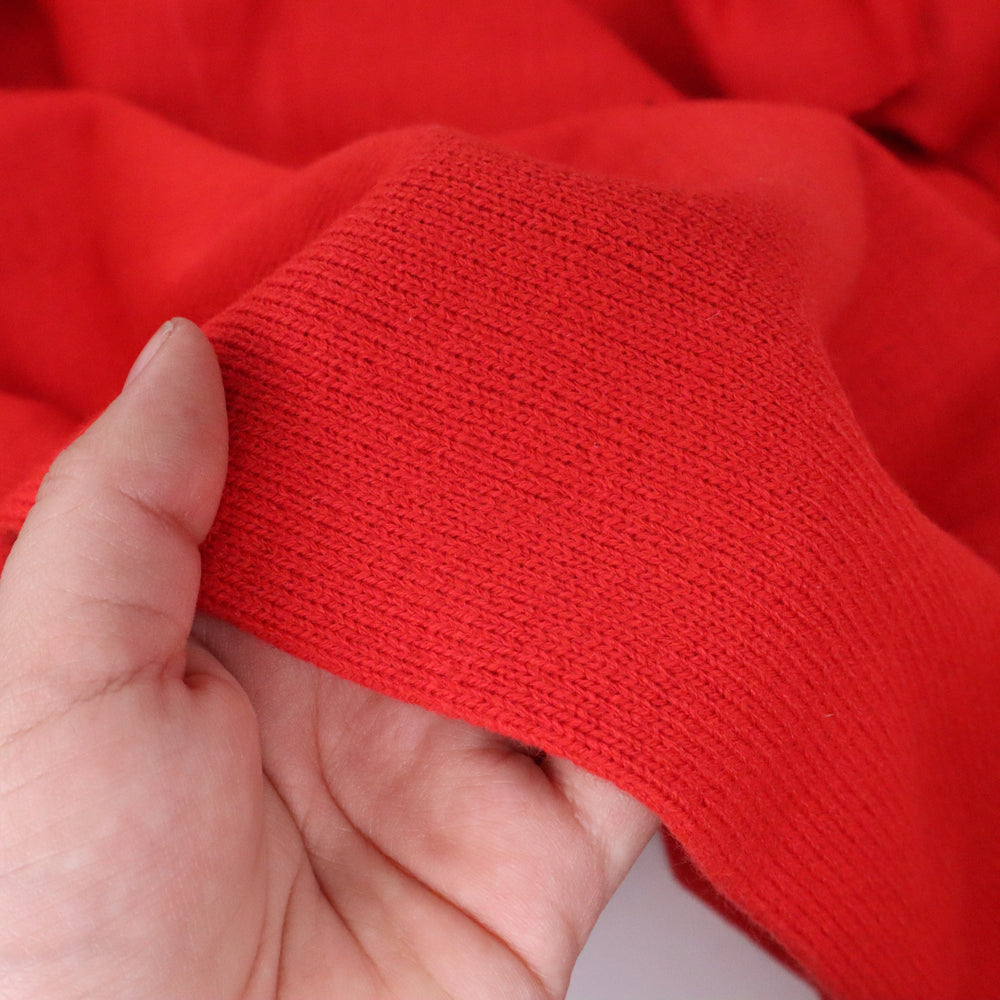 Spicy Grapefruit - Acrylic Blend Knit - Orange Red - 2.50M Bundle - FABCYCLE Deadstock and Sustainble Fabrics and Sewing Supplies (4641134706801)