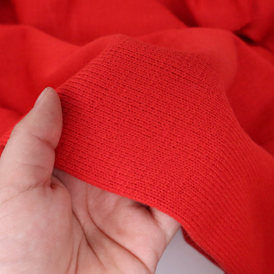 Spicy Grapefruit - Acrylic Blend Knit - Orange Red - 2.50M Bundle - FABCYCLE Deadstock and Sustainble Fabrics and Sewing Supplies (4641134706801)