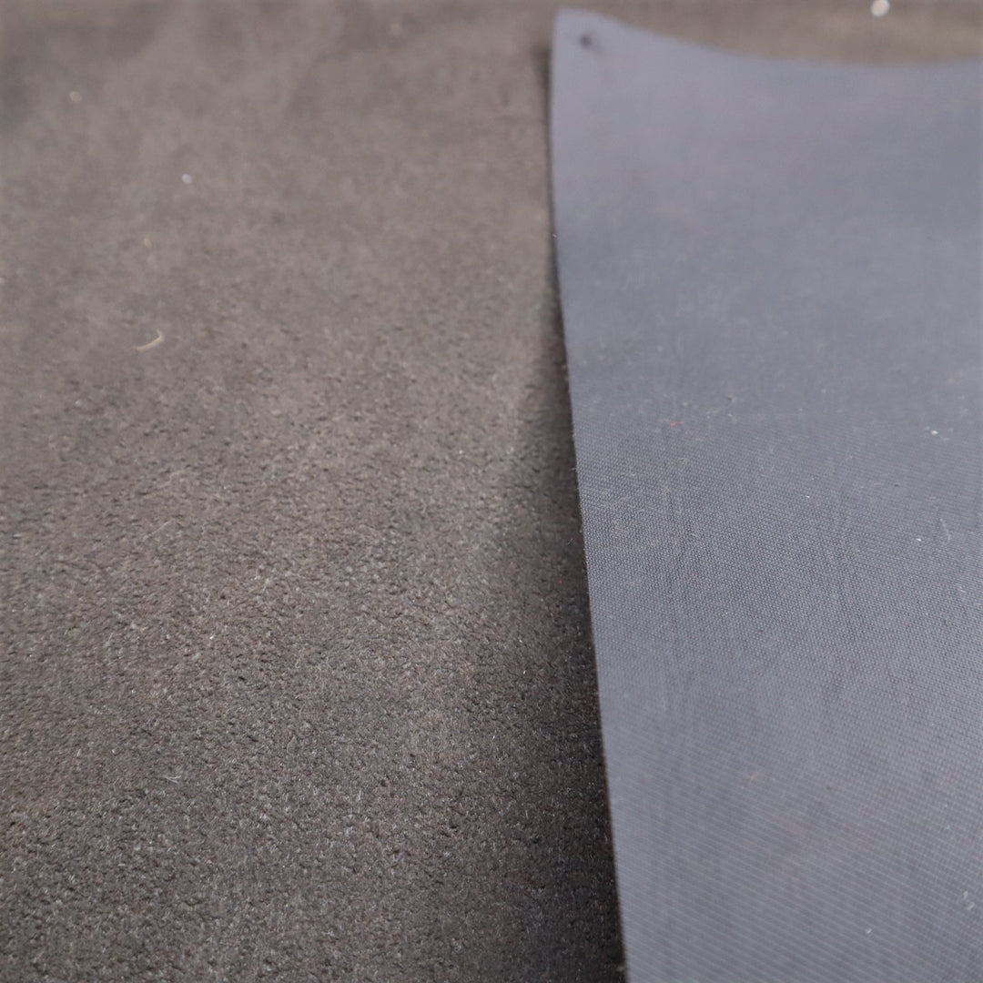 Seat Cover - Vinyl Faux Suede Woven - Black - 0.8M Bundle - FABCYCLE Deadstock and Sustainble Fabrics and Sewing Supplies (4649470001265)