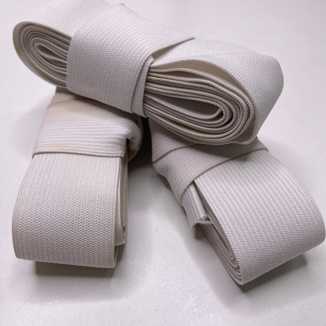 1 ¼" Knitted Elastic - Cream - Bundles - FABCYCLE Deadstock and Sustainble Fabrics and Sewing Supplies