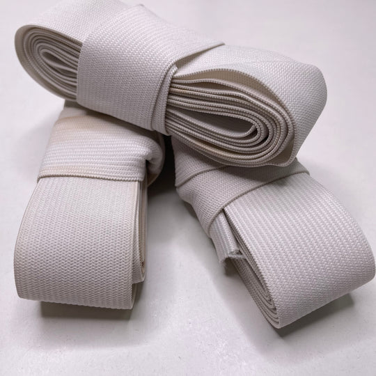 1 ¼" Knitted Elastic - Cream - Bundles - FABCYCLE Deadstock and Sustainble Fabrics and Sewing Supplies