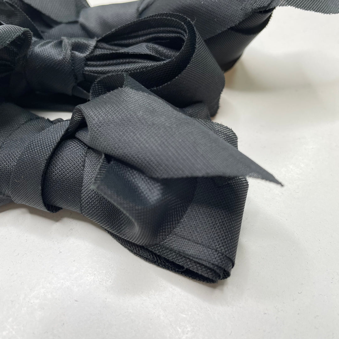 1" Bias Tape - Woven Interfacing - Black - 4M Bundle - FABCYCLE Deadstock and Sustainble Fabrics and Sewing Supplies