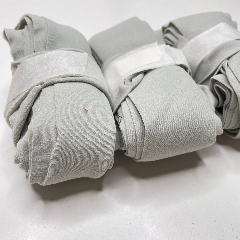 1 1/2” Bias Tape - Poly Spandex - Light Grey - Bundles - FABCYCLE Deadstock and Sustainble Fabrics and Sewing Supplies