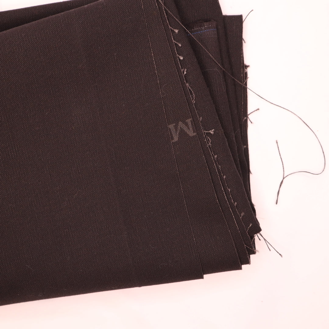 Charcoal Chunk - Cotton Woven - Black - 1M Bundle - FABCYCLE Deadstock and Sustainble Fabrics and Sewing Supplies (4670198120561)