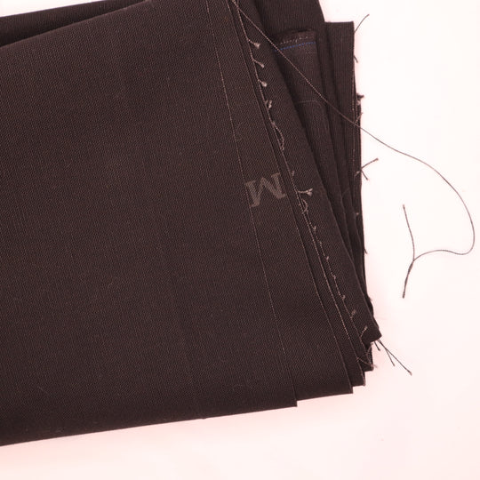 Charcoal Chunk - Cotton Woven - Black - 1M Bundle - FABCYCLE Deadstock and Sustainble Fabrics and Sewing Supplies (4670198120561)