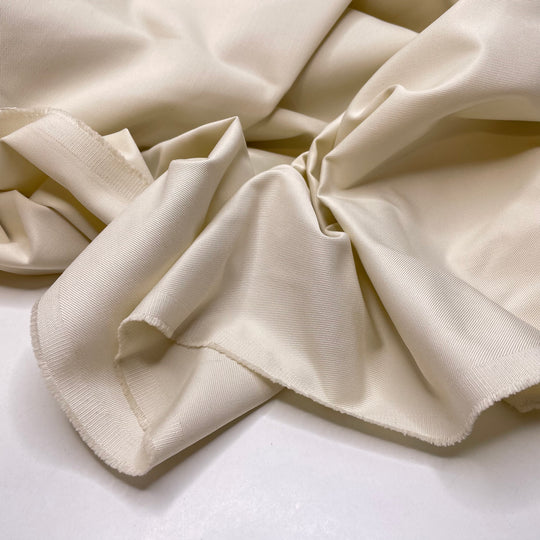 Creamy Inside - Twill Weave Polyester Blend Woven - Cream - Bundles - FABCYCLE Deadstock and Sustainble Fabrics and Sewing Supplies