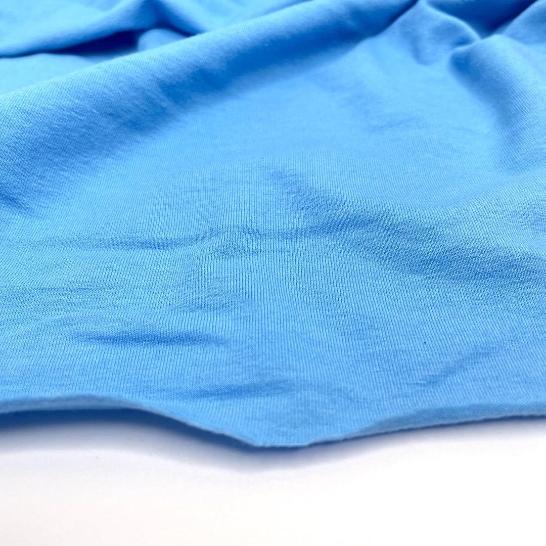 Crop top Kit - Cotton Blend Rib Knit - light blue -12 piece Kit - FABCYCLE Deadstock and Sustainble Fabrics and Sewing Supplies