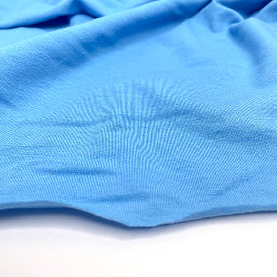 Crop top Kit - Cotton Blend Rib Knit - light blue -12 piece Kit - FABCYCLE Deadstock and Sustainble Fabrics and Sewing Supplies