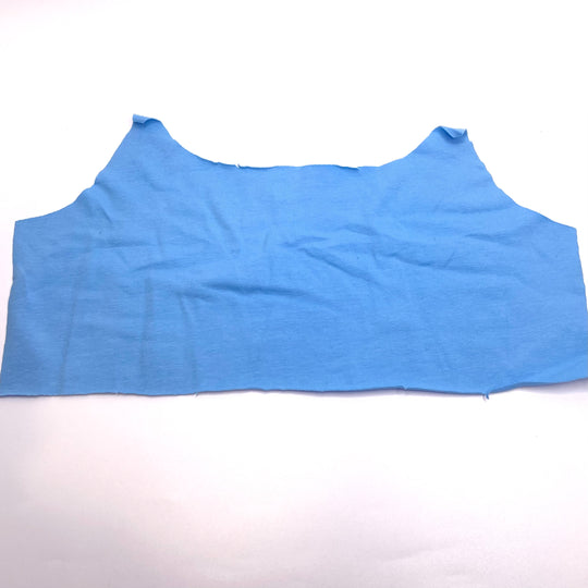 Crop top Kit - Cotton Blend Rib Knit - light blue -12 piece Kit - FABCYCLE Deadstock and Sustainble Fabrics and Sewing Supplies