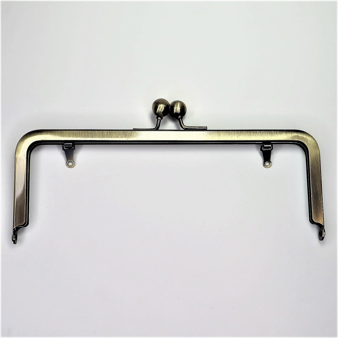 Metal Purse Frame - Small Half Rectangle - Brass - FABCYCLE Deadstock and Sustainble Fabrics and Sewing Supplies (6584107827313)