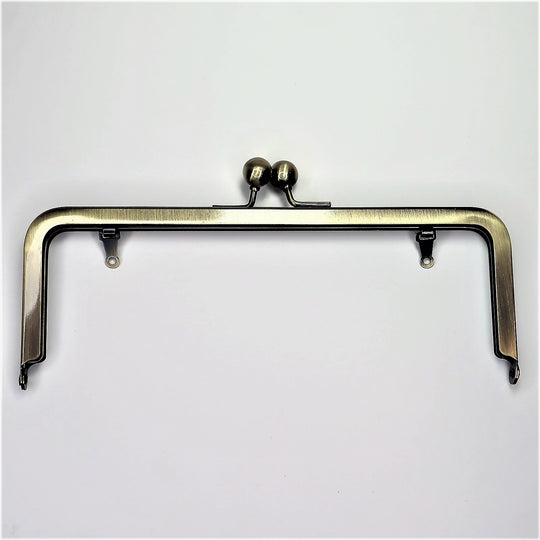 Metal Purse Frame - Small Half Rectangle - Brass - FABCYCLE Deadstock and Sustainble Fabrics and Sewing Supplies (6584107827313)