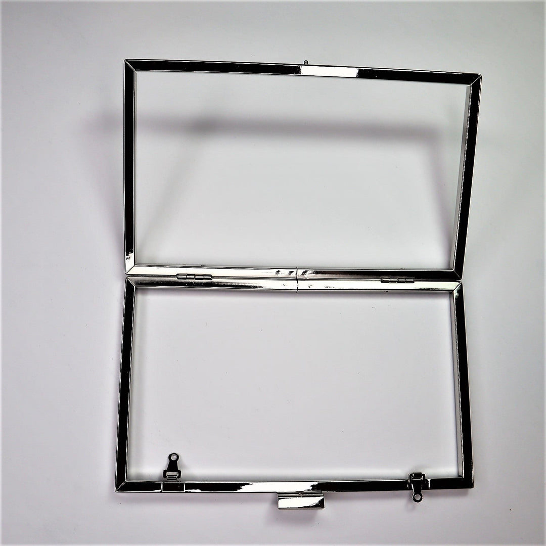 Metal Purse Frame With Body - Rectangle - Silver - FABCYCLE Deadstock and Sustainble Fabrics and Sewing Supplies (6584113922161)