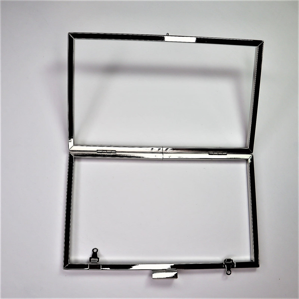 Metal Purse Frame With Body - Rectangle - Silver - FABCYCLE Deadstock and Sustainble Fabrics and Sewing Supplies (6584113922161)