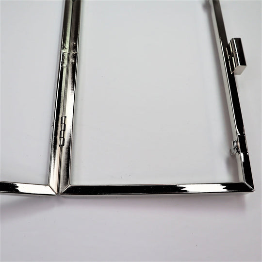 Metal Purse Frame With Body - Rectangle - Silver - FABCYCLE Deadstock and Sustainble Fabrics and Sewing Supplies (6584113922161)