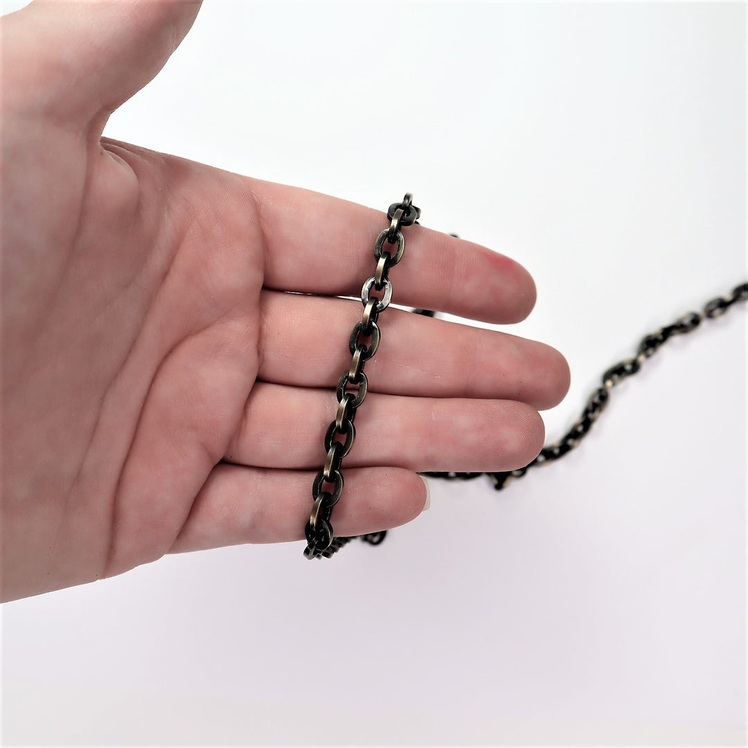 Purse Chain - Brass - Per 1/2 Metre - FABCYCLE Deadstock and Sustainble Fabrics and Sewing Supplies (6585299796081)