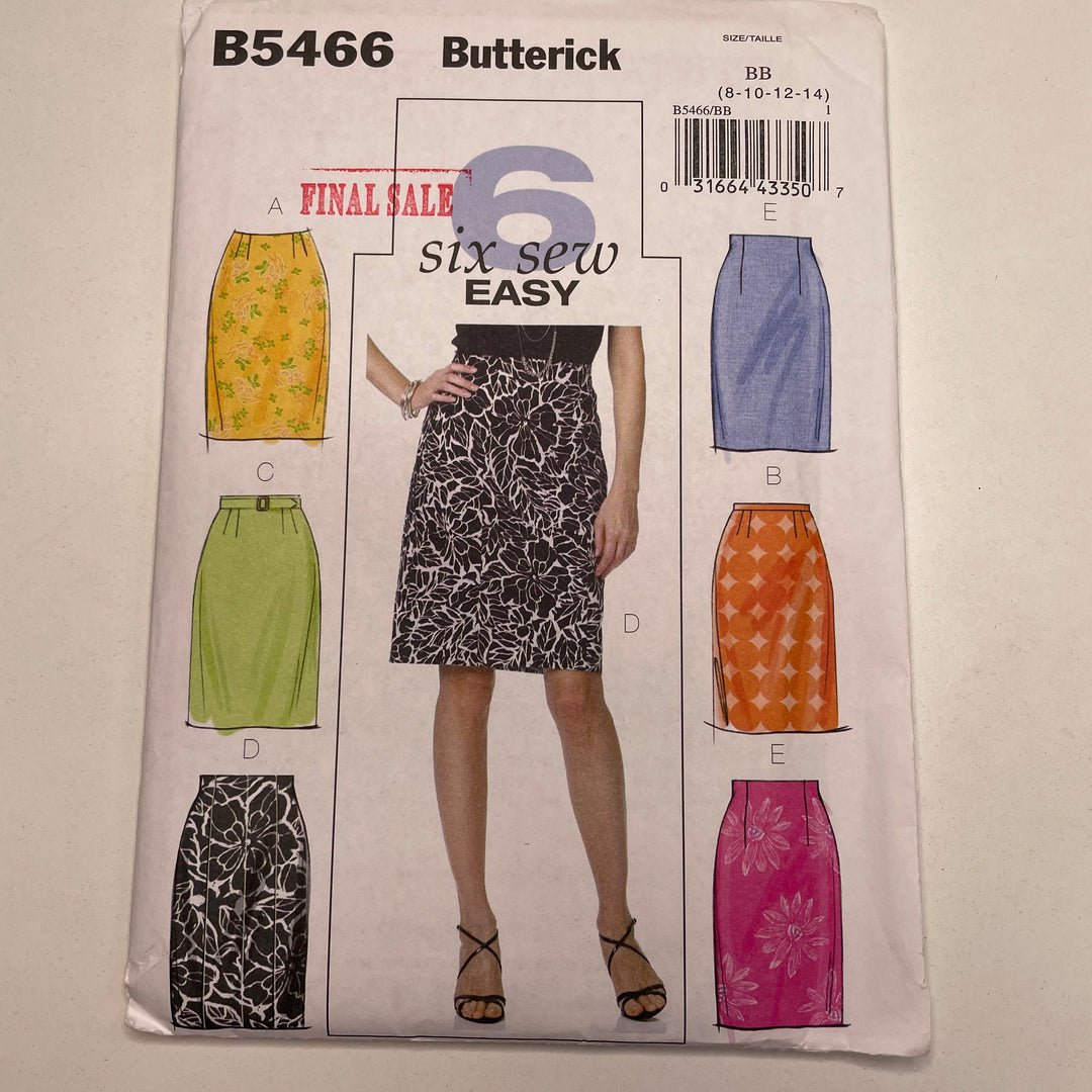 Sewing Pattern - Womenswear - Butterick B5466 (6690546450545)