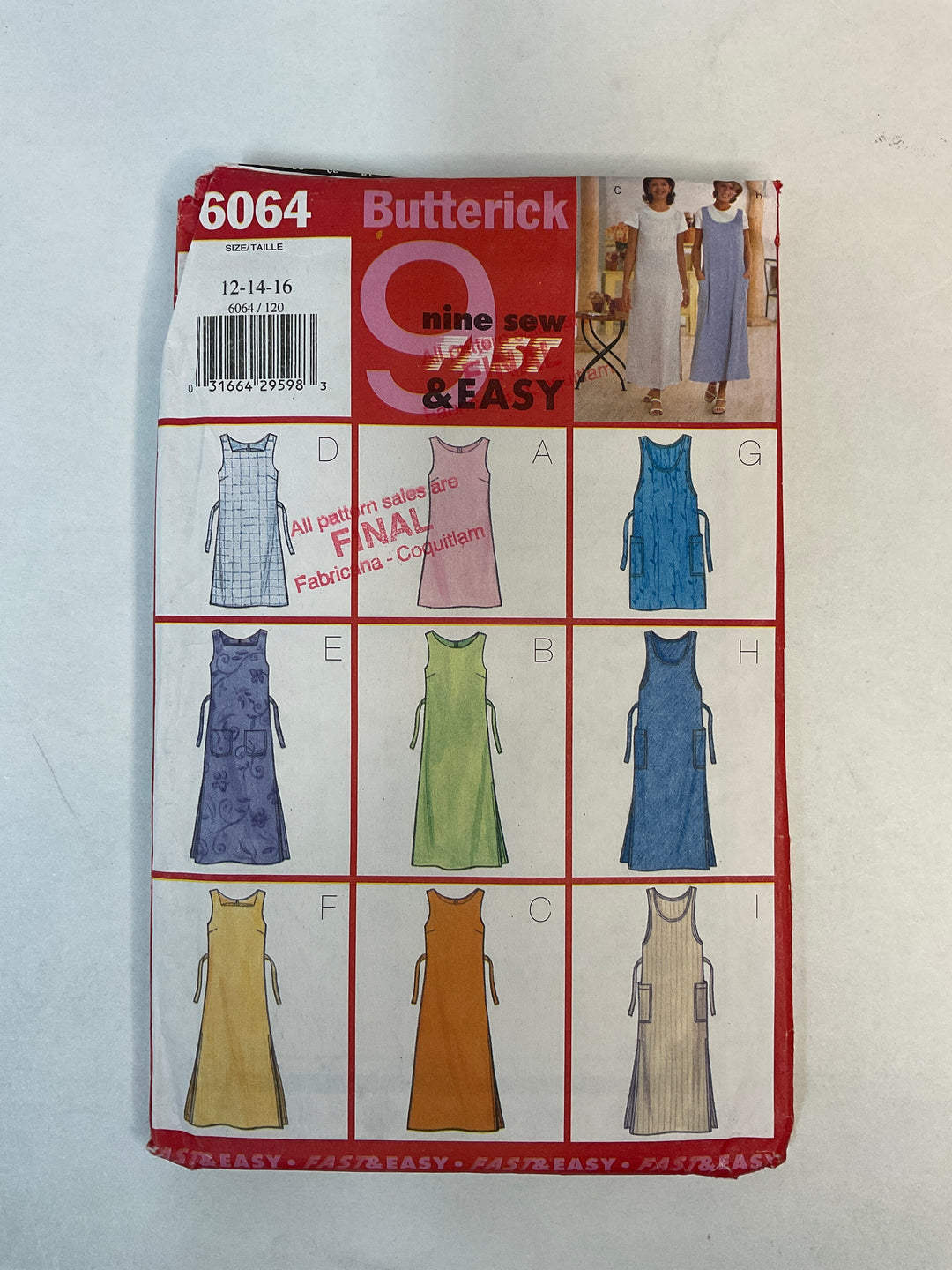 Sewing Pattern - Womenswear - Butterick 6064 (6688743751793)