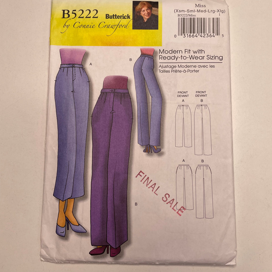 Sewing Pattern - Womenswear - Butterick B5222 (6690546647153)