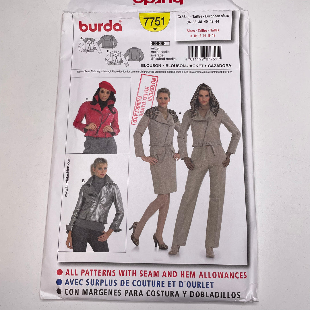 Sewing Pattern - Womenswear - Burda 7751 (6688746373233)