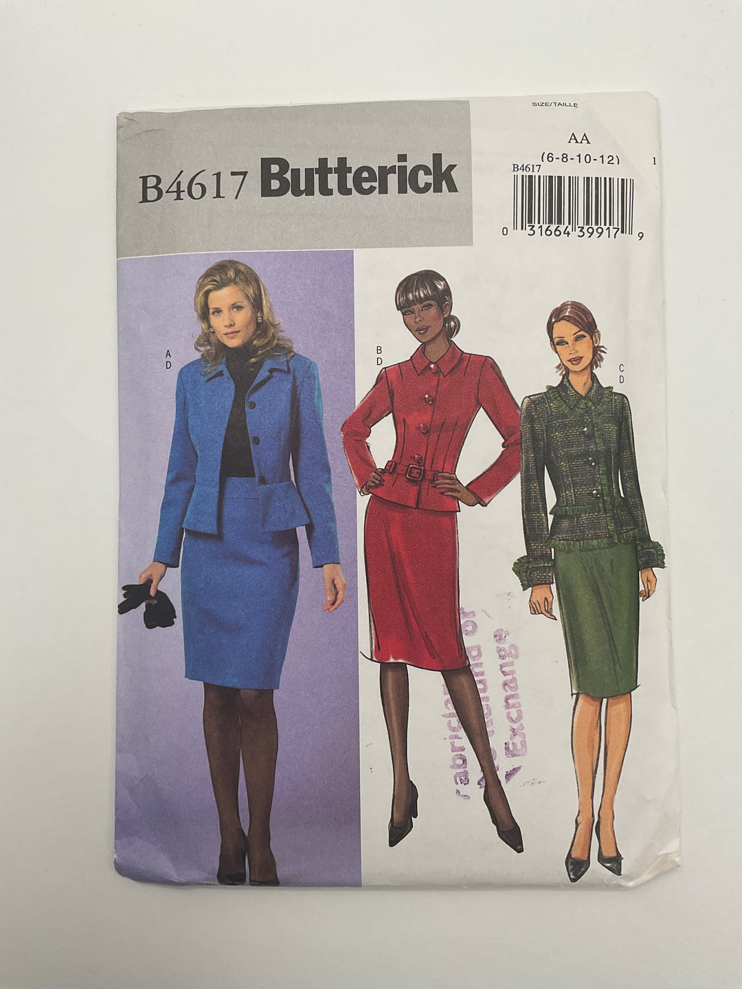 Sewing Pattern - Womenswear - Butterick B4617 (6690597830769)