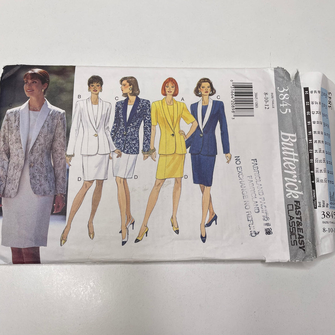 Sewing Pattern - Womenswear - Butterick 3845 (6691314663537)