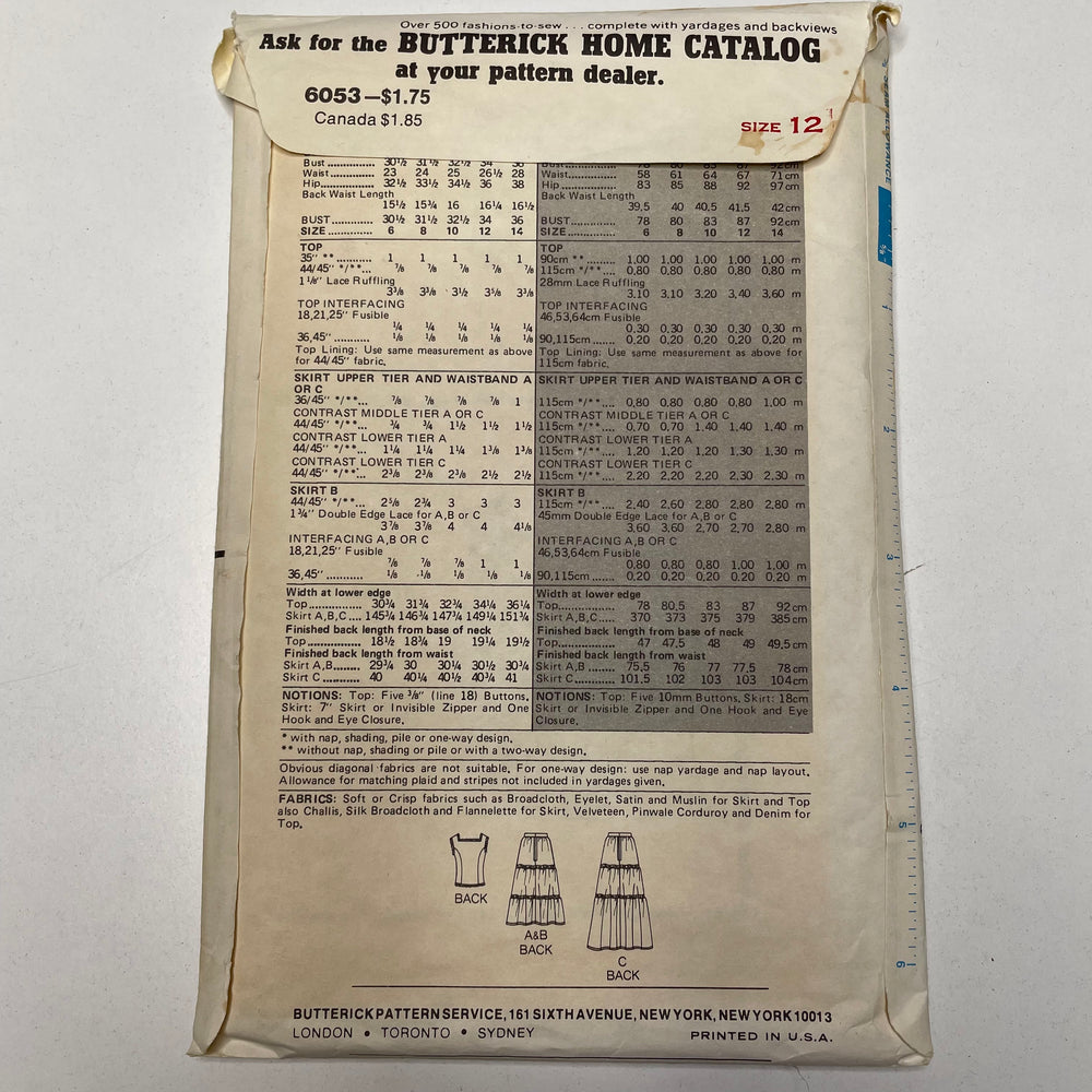 Sewing Pattern - Womenswear - Butterick 6053 (6691578183793)