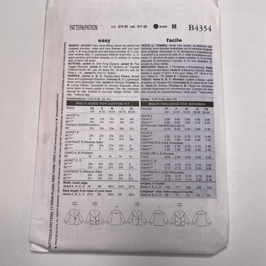 Sewing Pattern - Womenswear - Butterick B4354 (6688747421809)