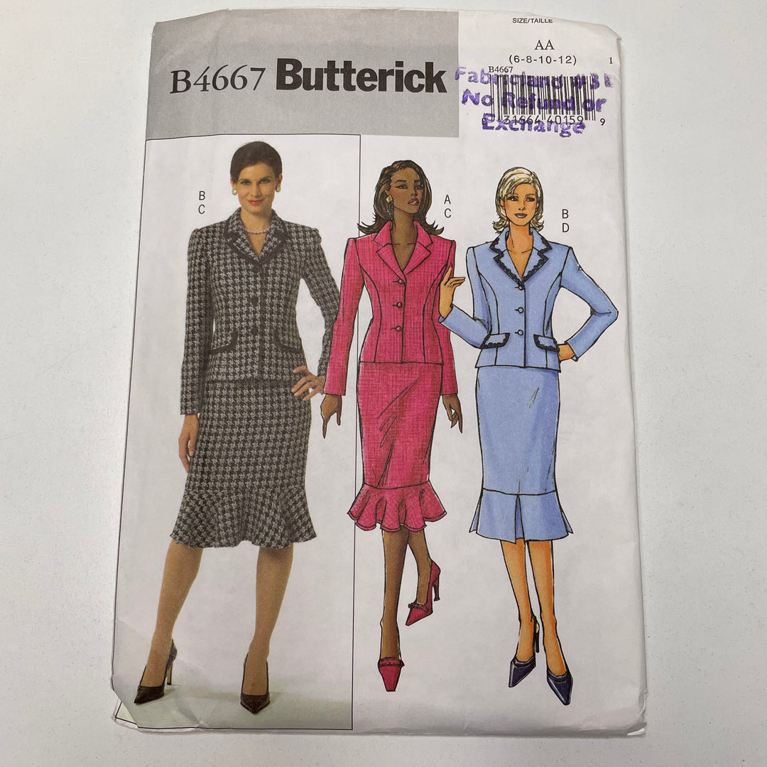 Sewing Pattern - Womenswear - Butterick B4667 (6691580444785)