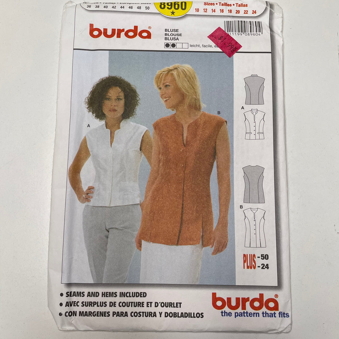 Sewing Pattern - Womenswear - Burda 8960 (6691585392753)