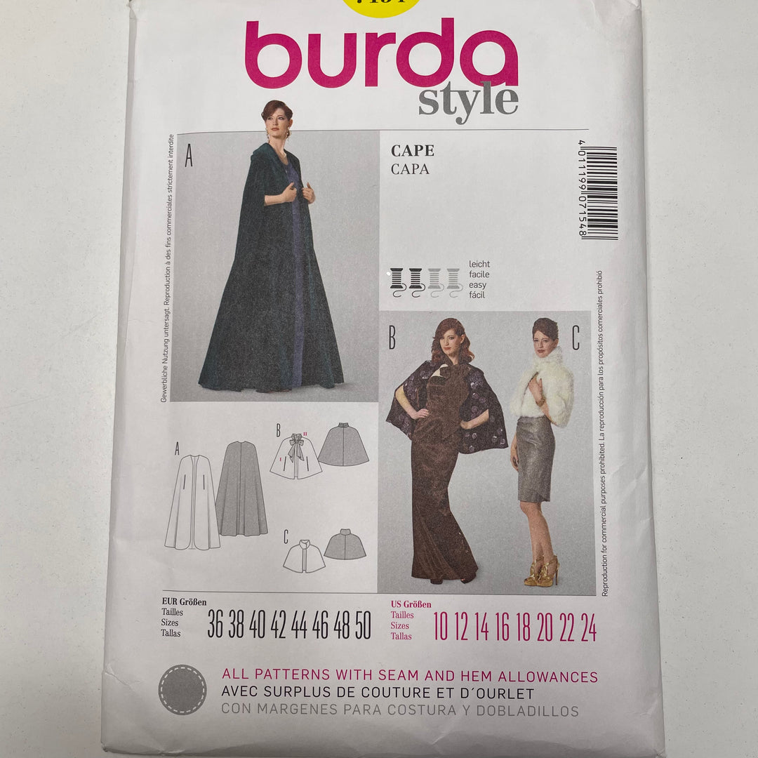 Sewing Pattern - Womenswear - Burda 7154 (6691588440177)