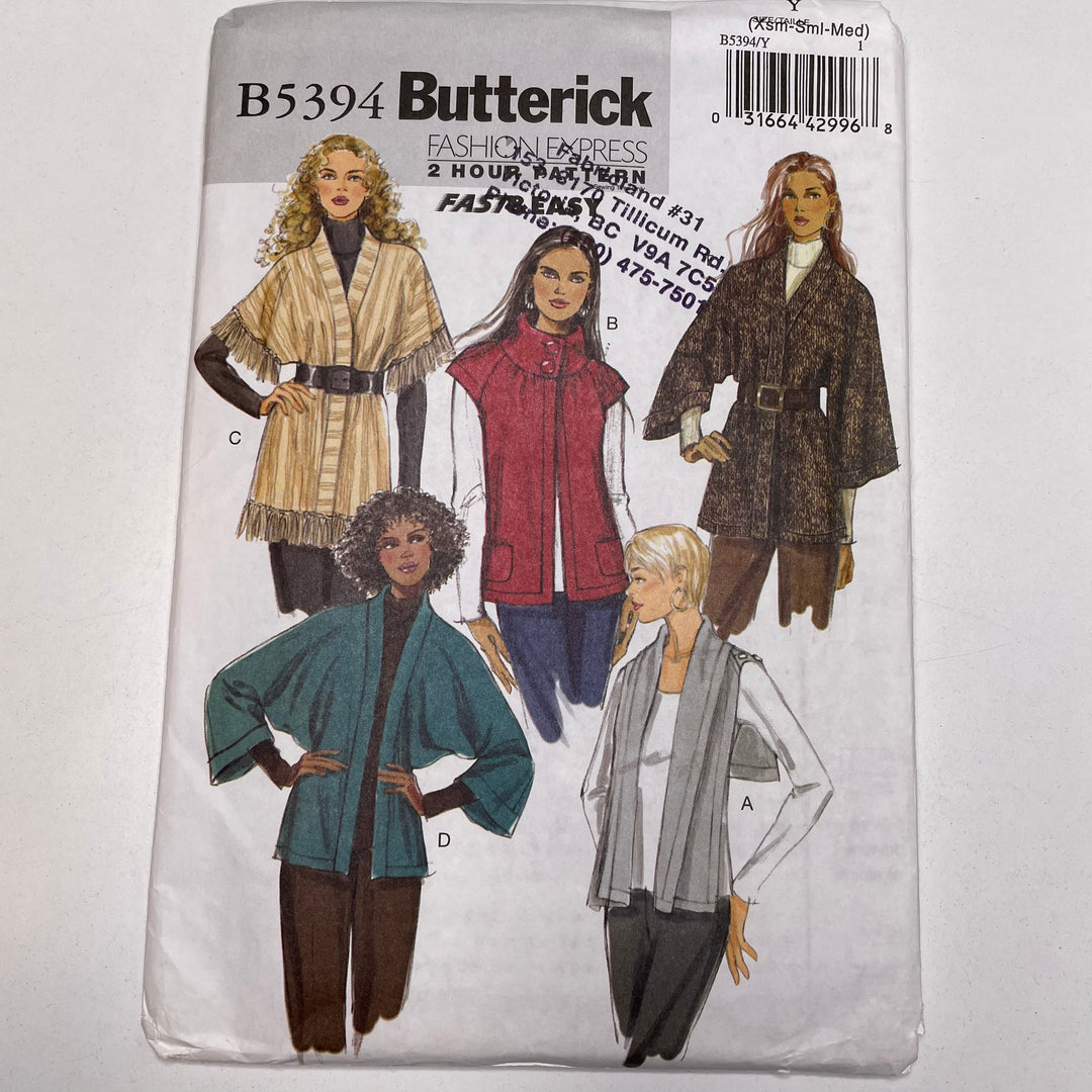 Sewing Pattern - Womenswear - Butterick B5394 (6688754729073)