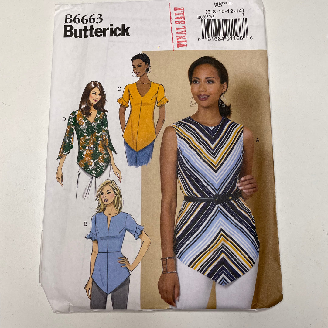 Sewing Pattern - Womenswear - Butterick B6663 (6691612622961)