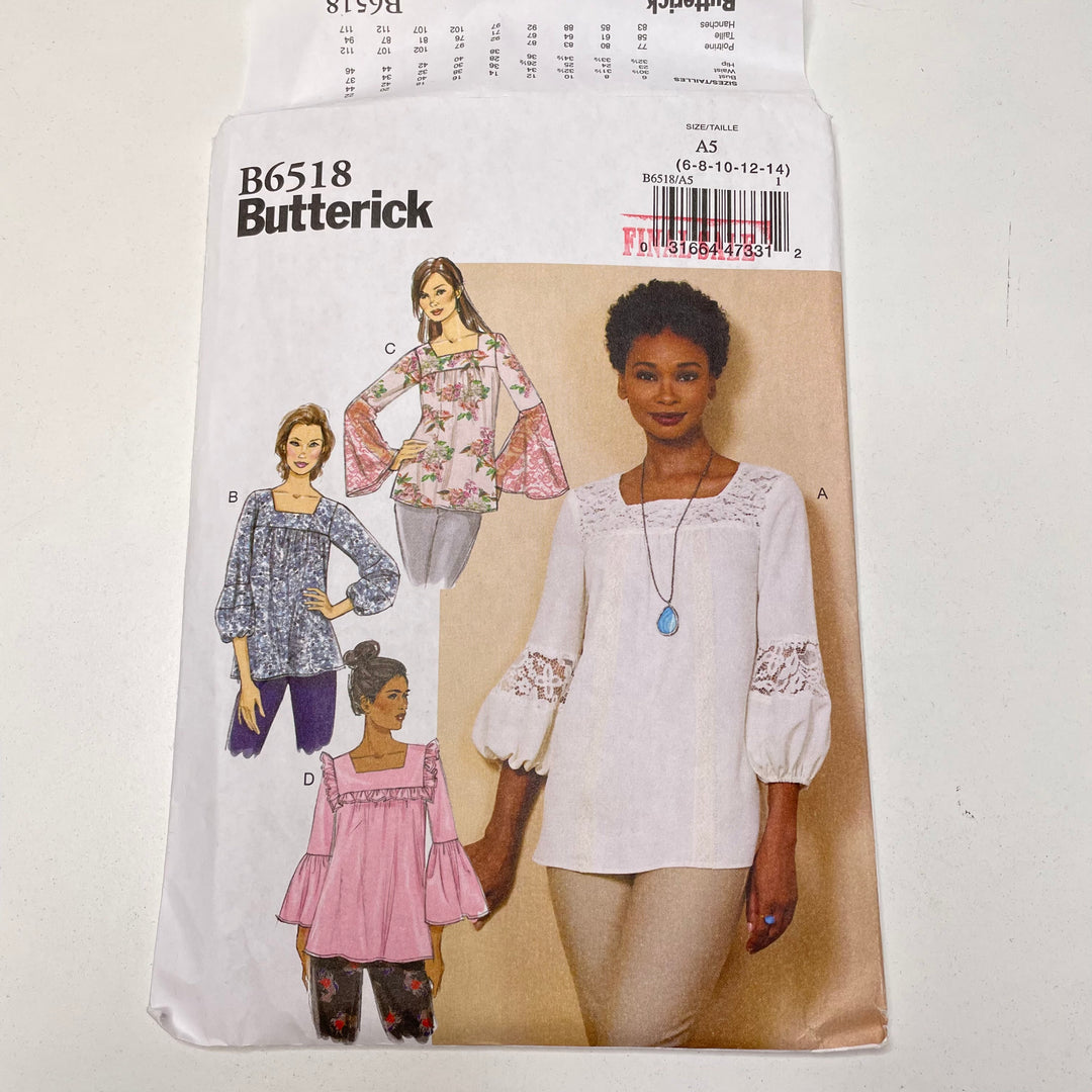 Sewing Pattern - Womenswear - Butterick B6518 (6691616489585)