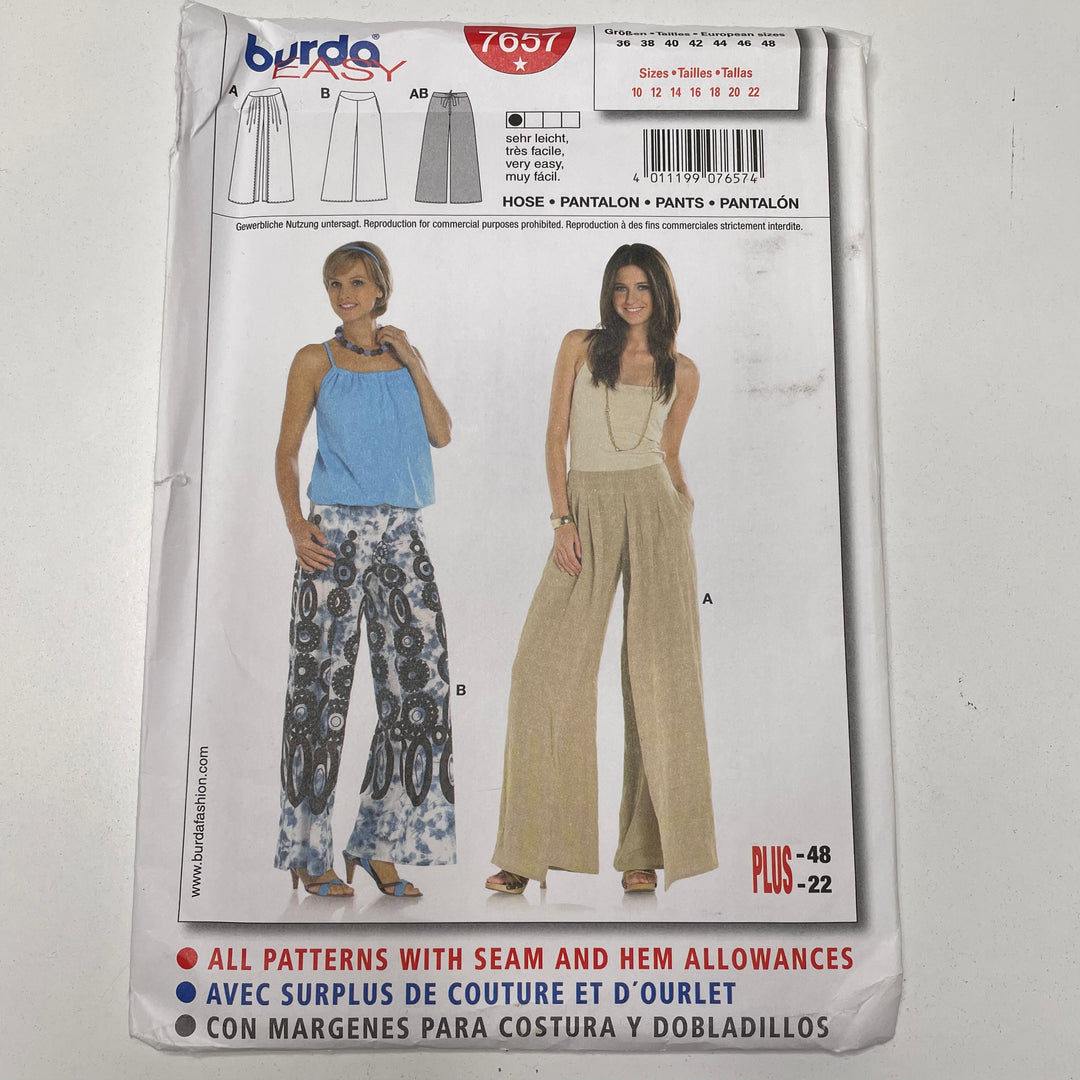 Sewing Pattern - Womenswear - Burda 7657 (6691622748273)