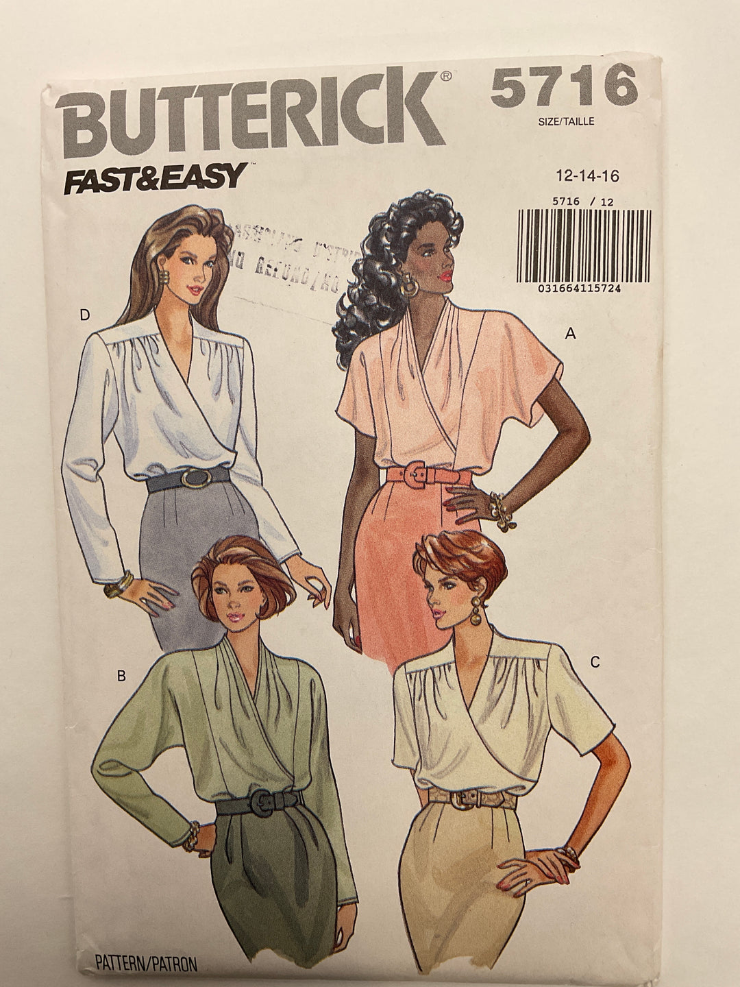 Sewing Pattern - Womenswear - Butterick 5716 (6692514660465)