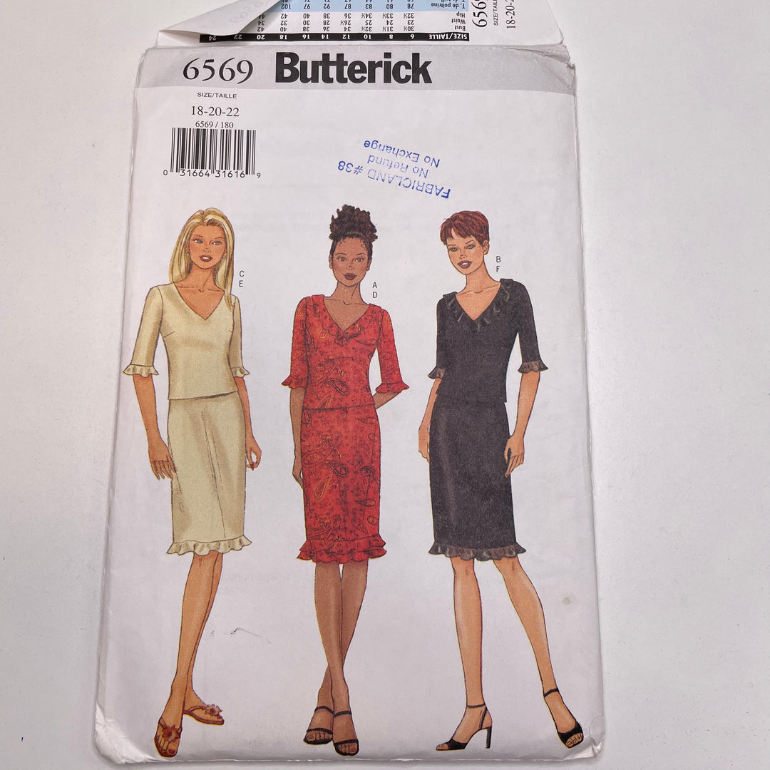 Sewing Pattern - Womenswear - Butterick 6569 (6715515830385)