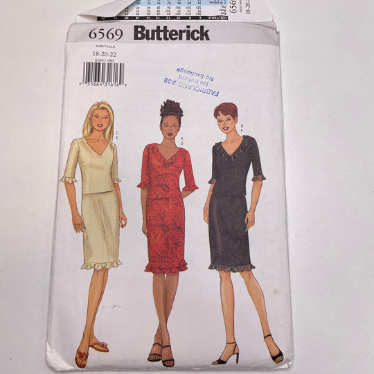 Sewing Pattern - Womenswear - Butterick 6569 (6715515830385)